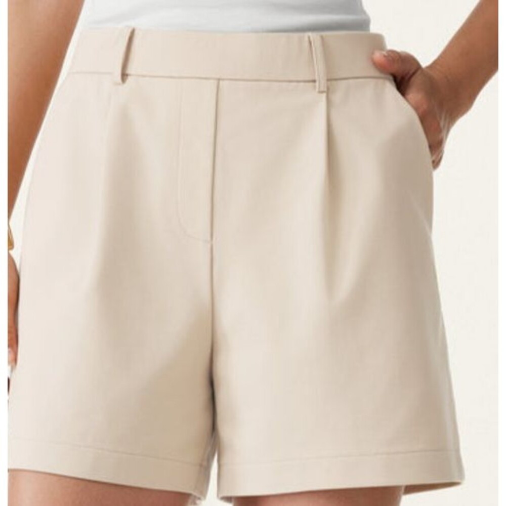 OGL Women's High Waist Shorts - Cream